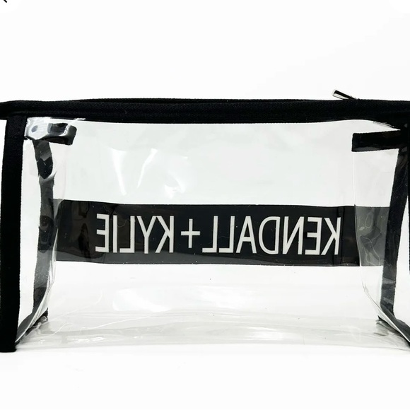Price dropped! 2 For $25 Kendall + Kylie Clear Zip Cosmetic Pouch. - Picture 4 of 4